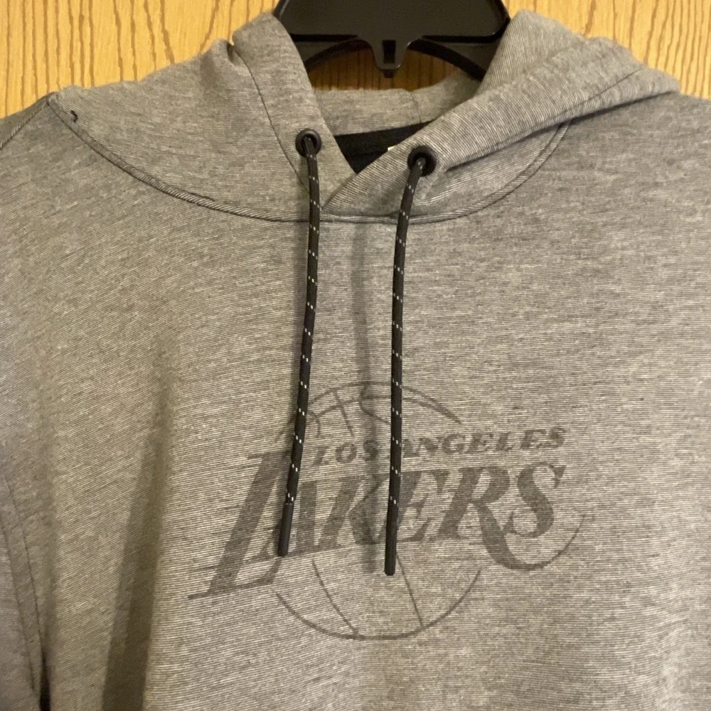 Men's Los Angeles Lakers Hoodie Performance‎ Tailgate Gray Size Small